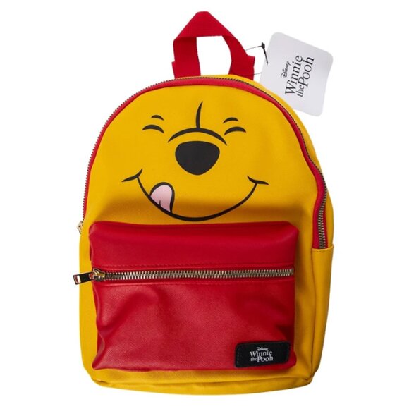 NWT See FLAW Winnie The Pooh Mini Backpack 11.5in plus FREE GIFT - Picture 3 of 10